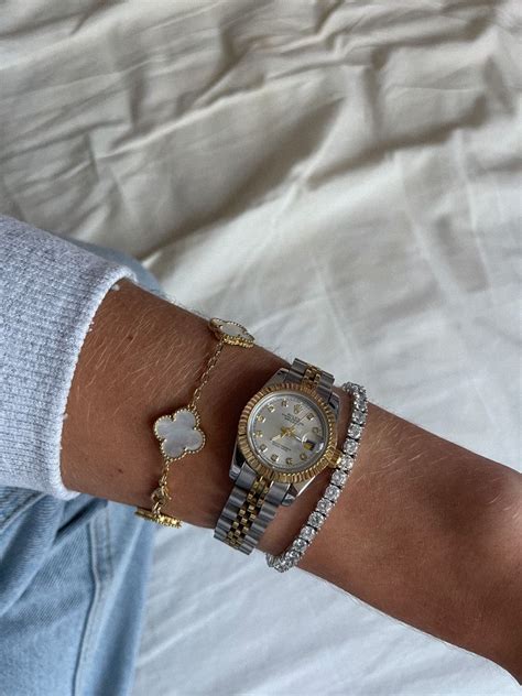 rolex and van cleef bracelet|rolex leather bracelet.